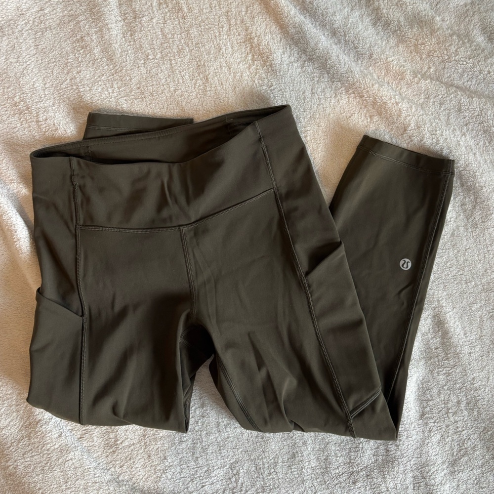 Lululemon Olive Green Active Leggings